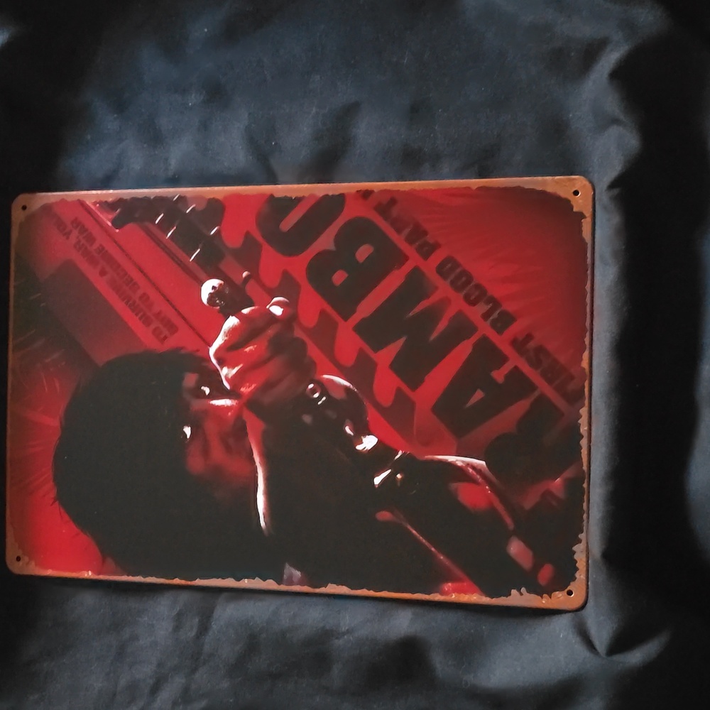 Rambo Aluminum Decorative Sign